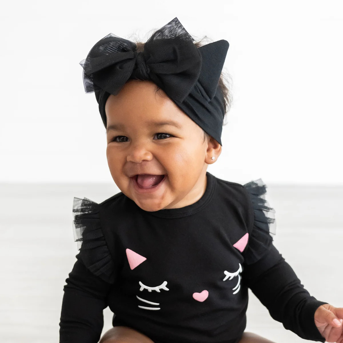 Cat Ears Luxe Bow Headband | Little Sleepies