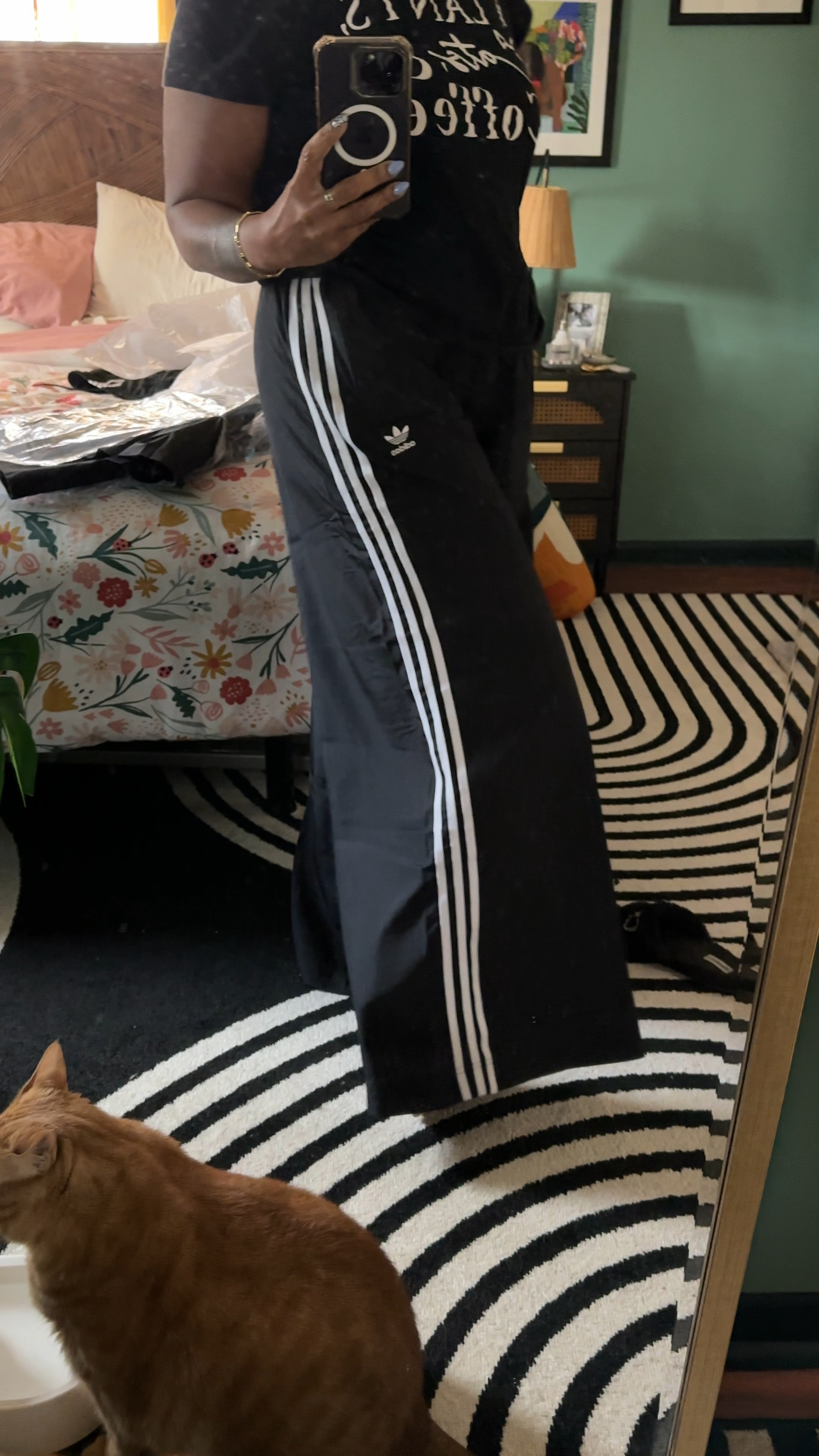 The perfect truly wide leg track pant! im wearing a medium

#LTKFindsUnder100