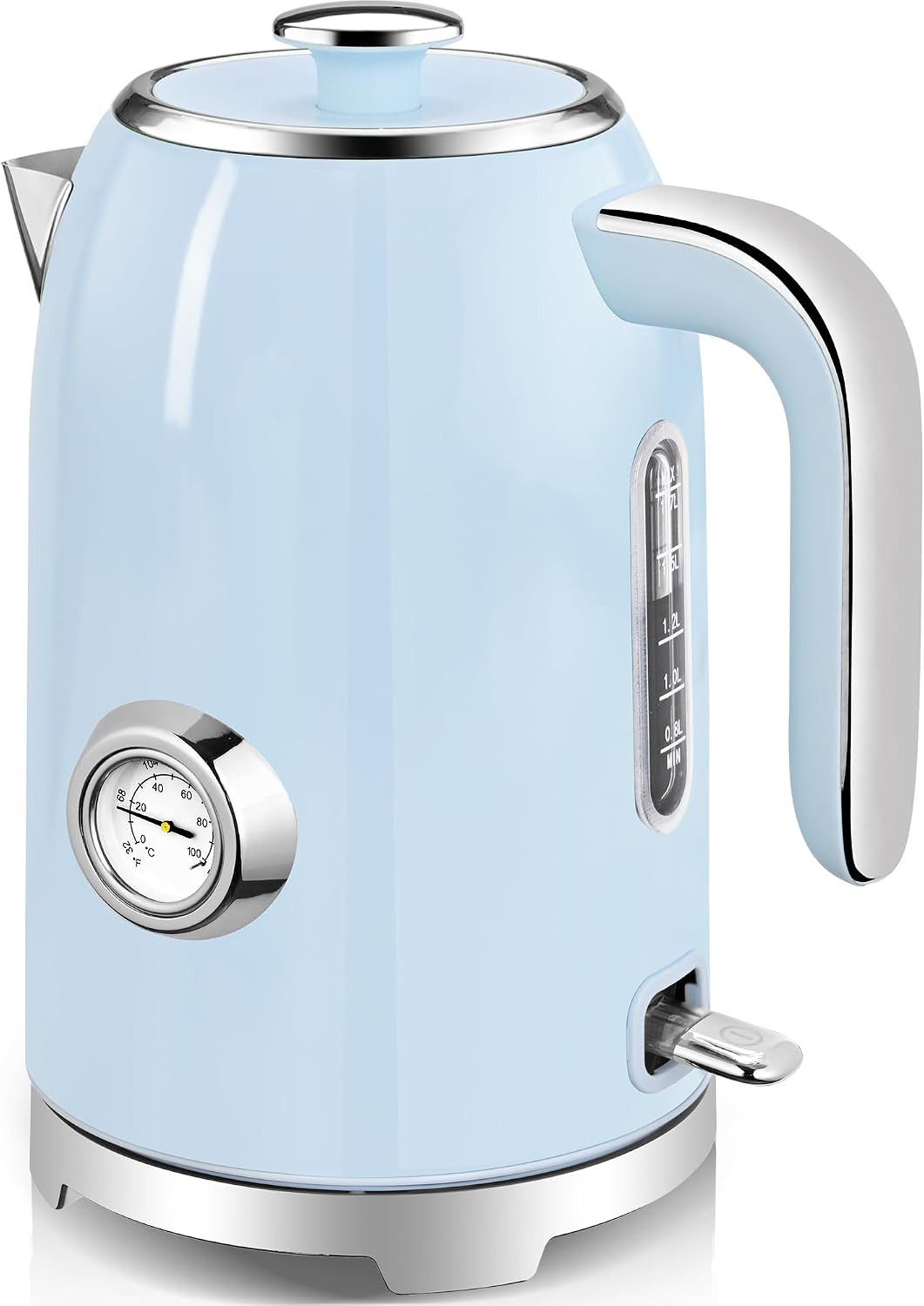 SUSTEAS 57oz Electric Kettle with Thermometer, Hot Water Pot, Blue | Amazon (US)