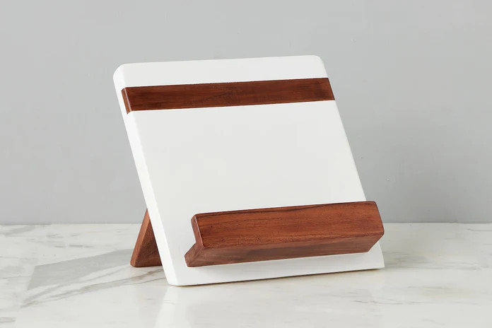 Modern iPad / Cookbook Holder, White | etúHOME