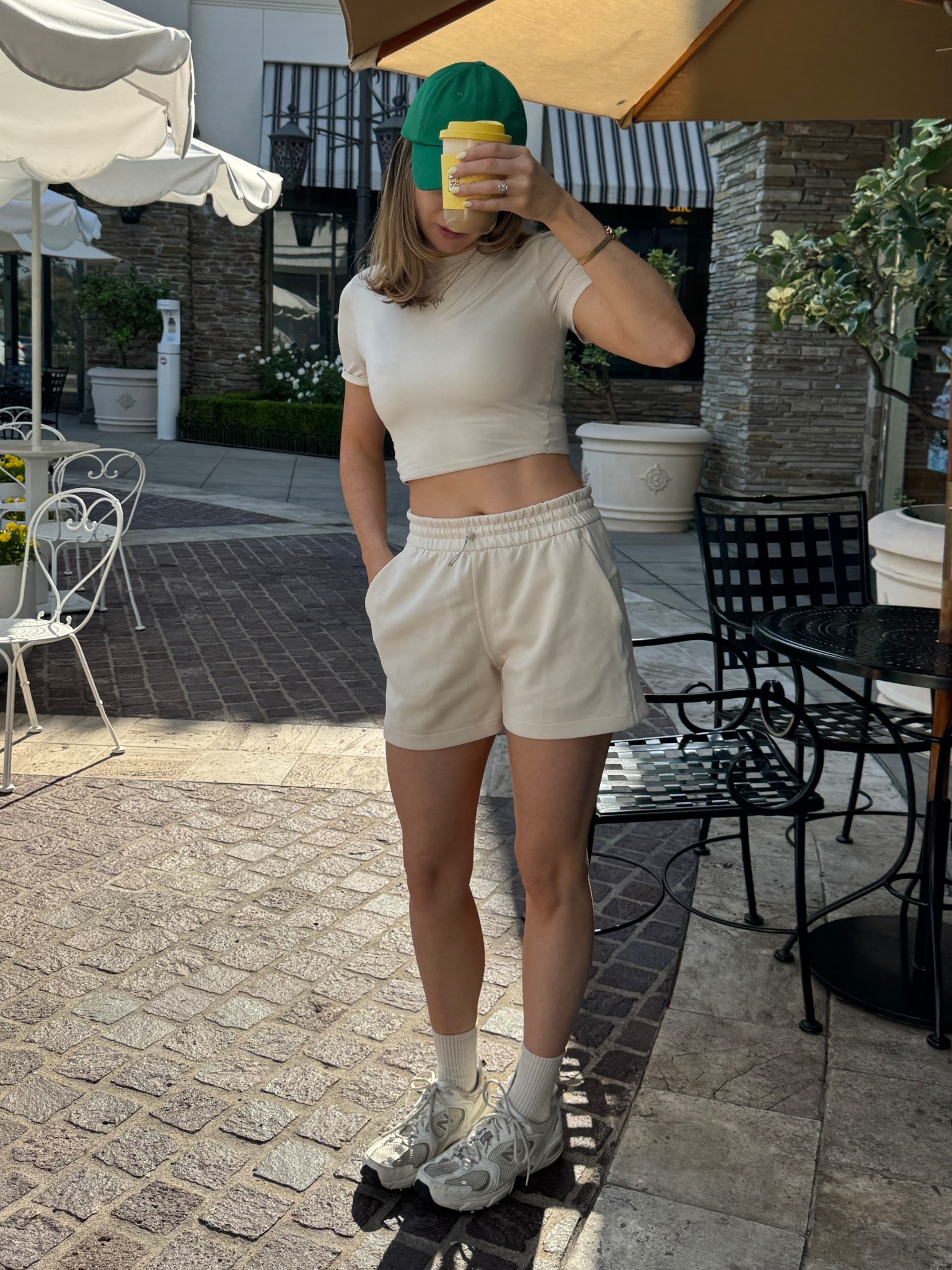 outfit for running errands 
top: Medium (sized up)
shorts: 6 (sized up)

#LTKActive