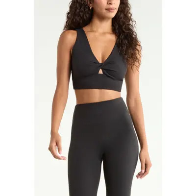 Zella Zen Twist Sports Bra in Pink Carmine at Nordstrom, Size X-Small | Nordstrom