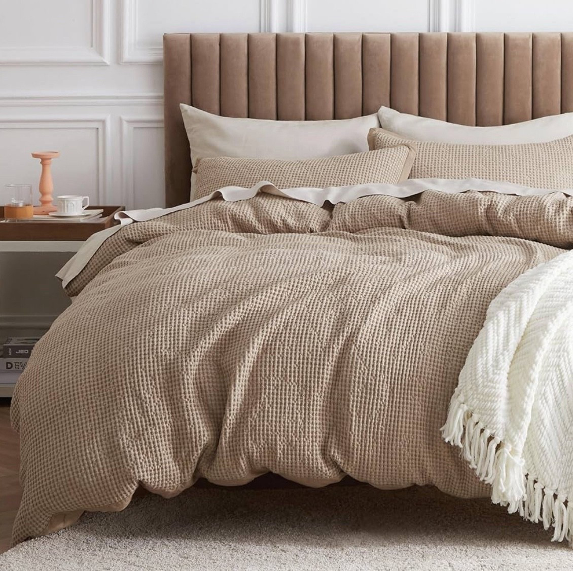 15% off 🎉

Bedsure Cotton Duvet Cover Queen - 100% Cotton Waffle Weave Khaki Duvet Cover Queen Size, GentleSoft™ and Breathable Tan Bedding Set for All Season, 3 Pieces, 90"x90"

#LTKHome #LTKSaleAlert