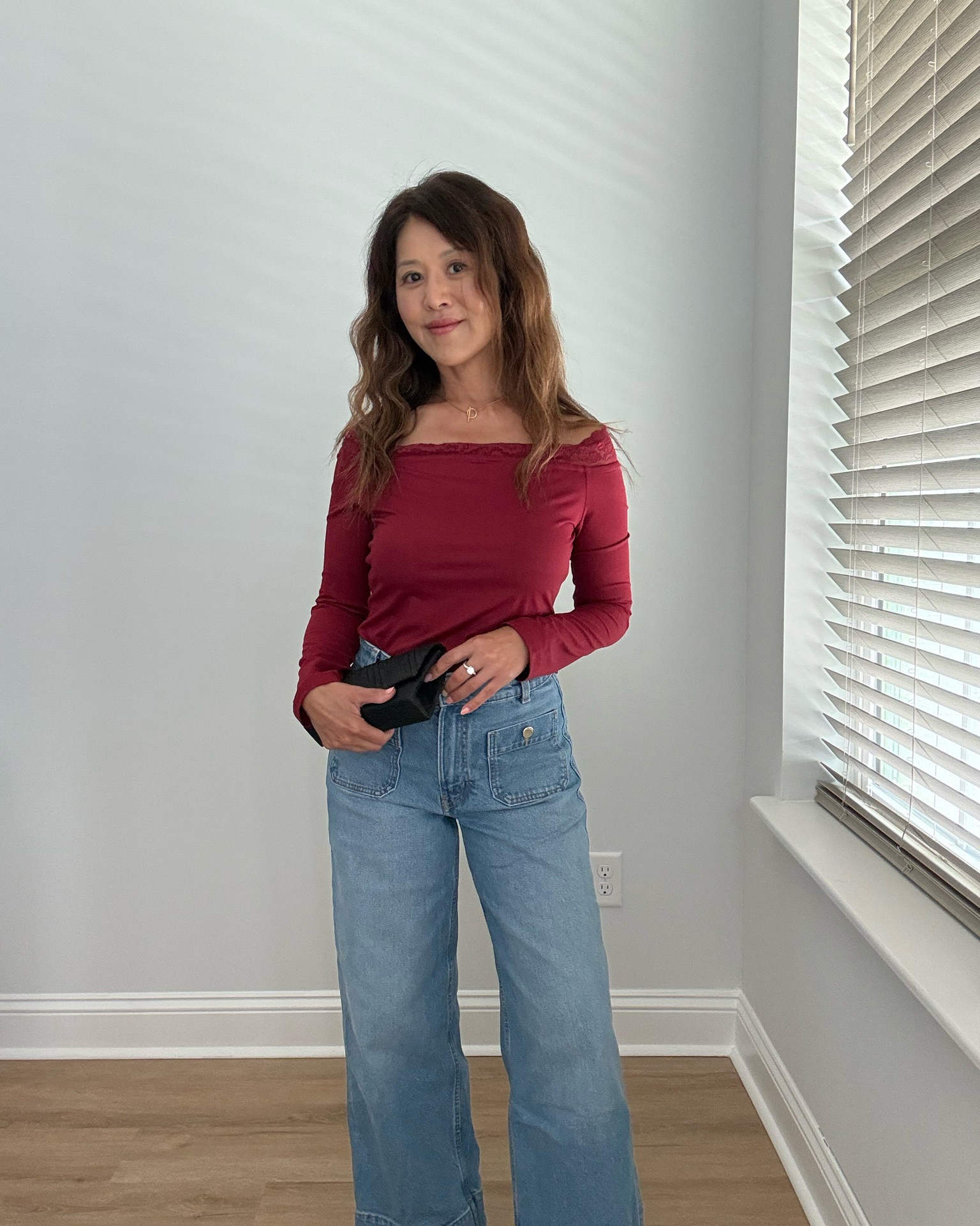Lace off the shoulder top | fall look | Amazon fashion | size small

#LTKootd