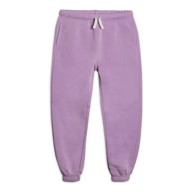 Wonder Nation Girls Fleece Joggers, Sizes 4-18 & Plus | Walmart (US)