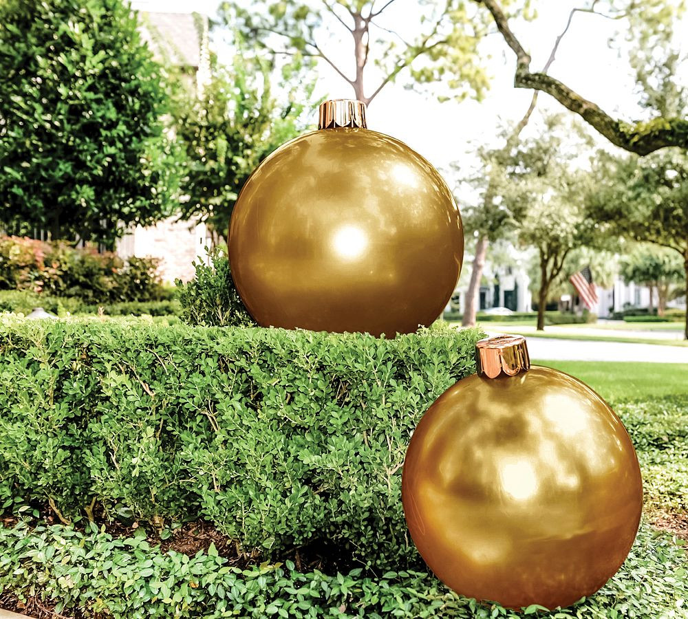 Festive Red, Gold & Green Decorative Holiballs | Pottery Barn (US)
