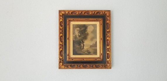 Vintage River Landscape Oil on Canvas Painting, Signed | Etsy (US)