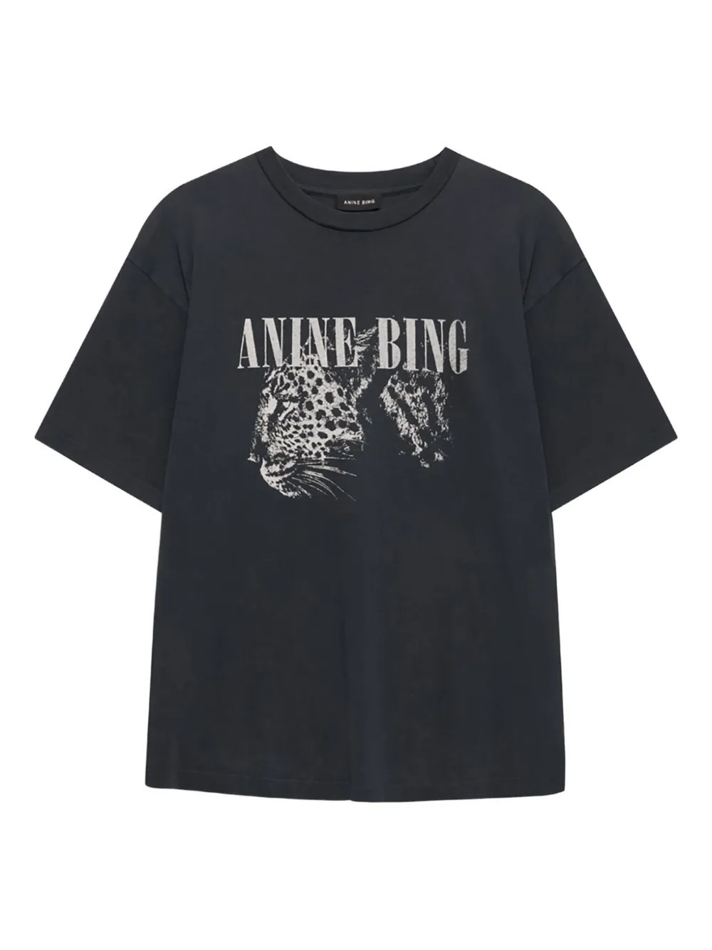 ANINE BING graphic cohen T-shirt - Black | Farfetch Global