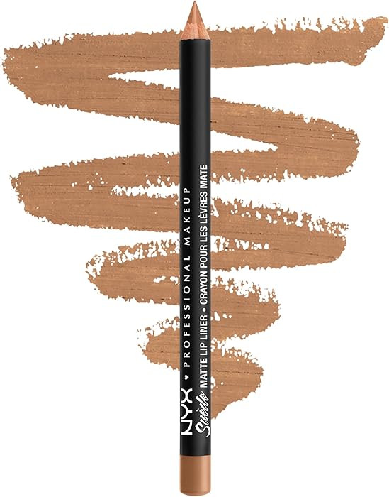 NYX PROFESSIONAL MAKEUP Suede Matte Lip Liner, Velvety-Smooth, Long-Lasting Formula For A Defined... | Amazon (US)