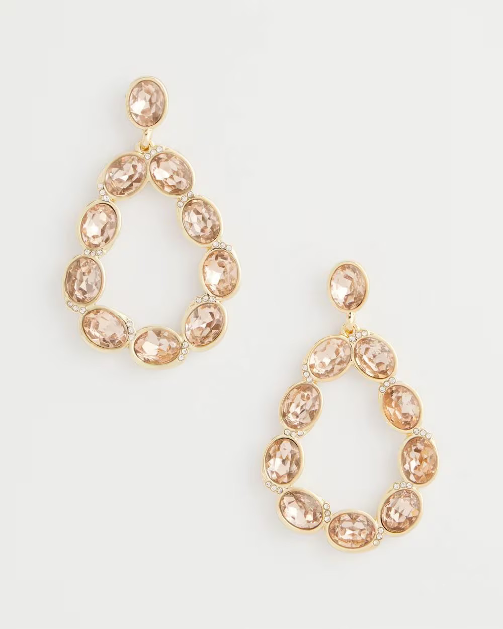Blush Crystal Teardrop Earrings | Chico's