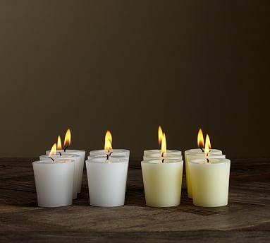 Unscented Votive Candles, Set of 12 | Pottery Barn (US)