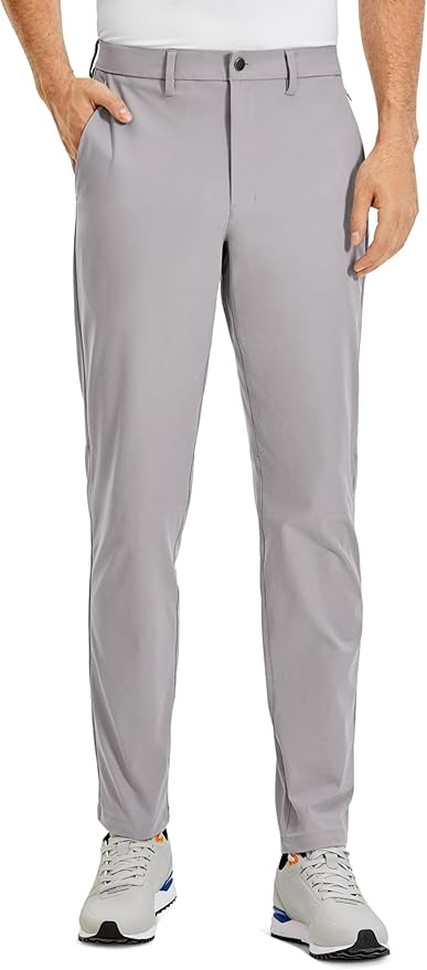 CRZ YOGA Men's All Day Comfy Golf Pants - 28"/30"/32"/34"/36" Quick Dry Lightweight Work Casual T... | Amazon (US)