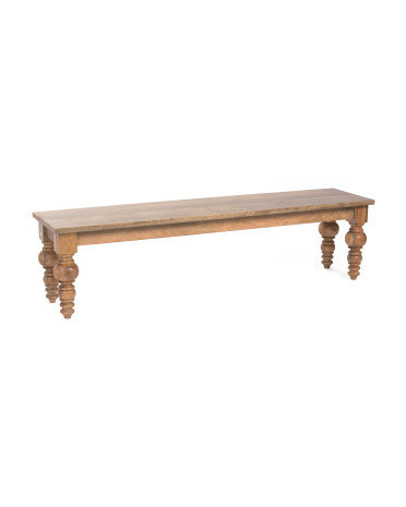 70X18 Solid Wood Bench | TJ Maxx