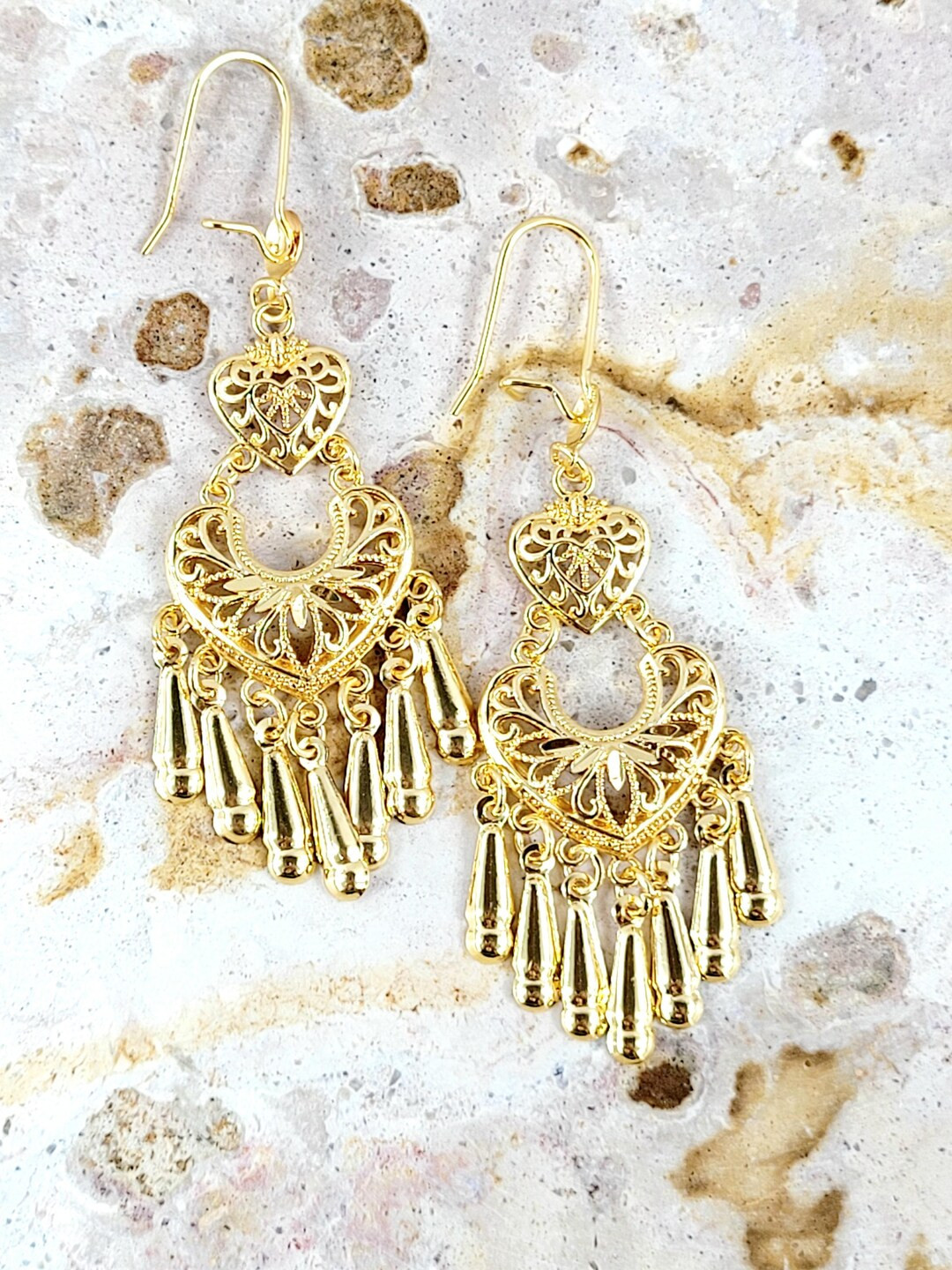 Mexican Earrings-14kgold Plated Jewelry-frida Kahlo Earrings-dangle Earrings for Women-traditiona... | Etsy (US)