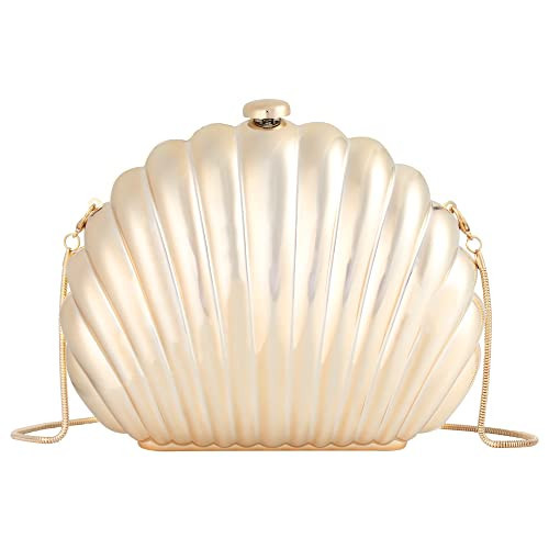 Zeph Hosea Women Seashell Clutch Purse Evening Bag Clutch Shell Chain Shoulder Purse | Amazon (US)