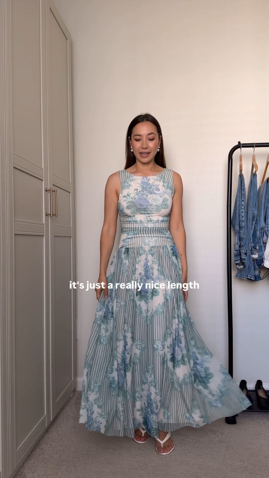 Summer occasion dress / wedding guest dresss

Abercrombie convertible floral dress wearing small, such a flattering dress!

Use code AFJEAN for extra $ off

JAZZ20 for 20% off pearl earrings from my brand 🤍