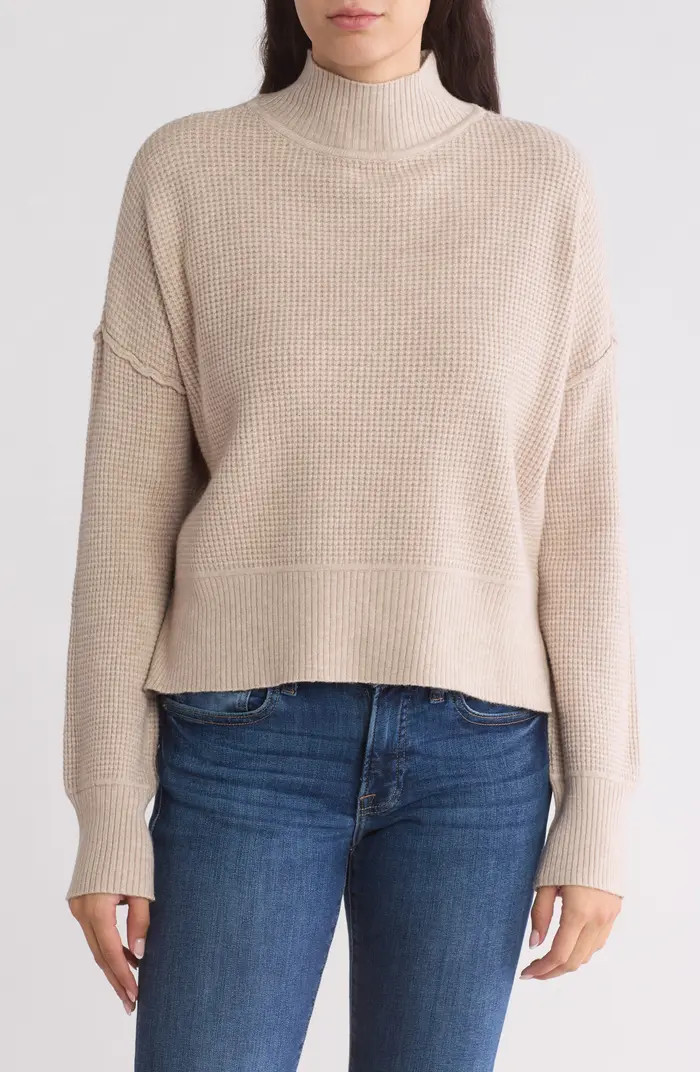 Mock Neck Waffle Knit Sweater | Nordstrom Rack