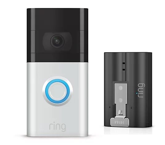 Ring Video Doorbell 3 with Extra Battery and Ring Assist - QVC.com | QVC