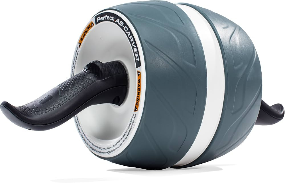 Perfect Fitness Ab Carver Roller for Core Workouts, White and Gray | Amazon (US)