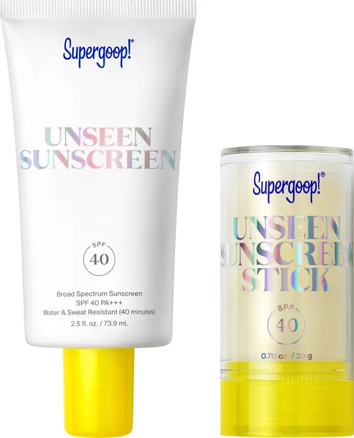 Supergoop!® Unseen Sunscreen Jumbo + Go Set $78 Value | Nordstrom | Nordstrom