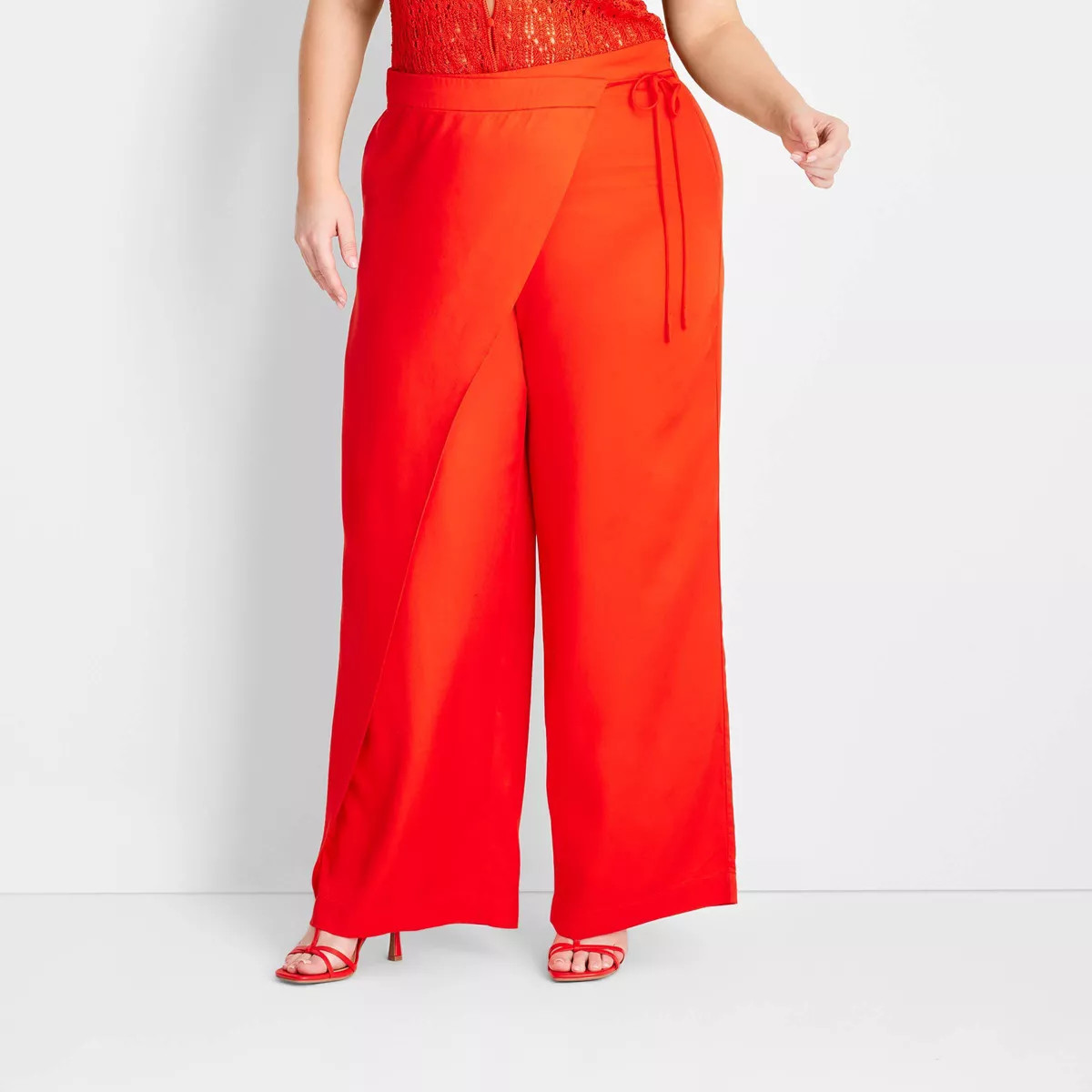 Women's Mid-Rise Sarong Wide Leg Pants - Future Collective™ with Jenee Naylor | Target