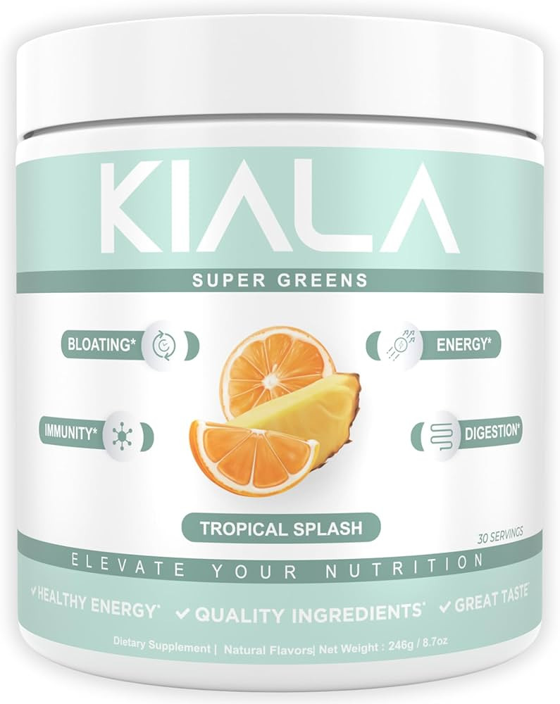 Kiala Nutrition Super Greens - Organic Greens Powder to Reduce Bloat, Support Gut Health, Boost I... | Amazon (US)