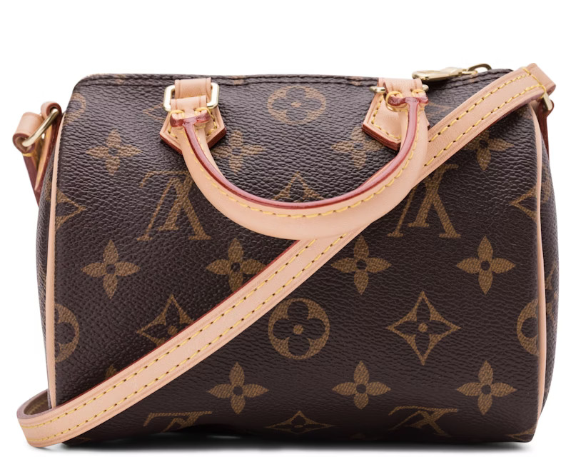 Women's Louis Vuitton Speedy Bandouliere Monogram Nano Brown | StockX