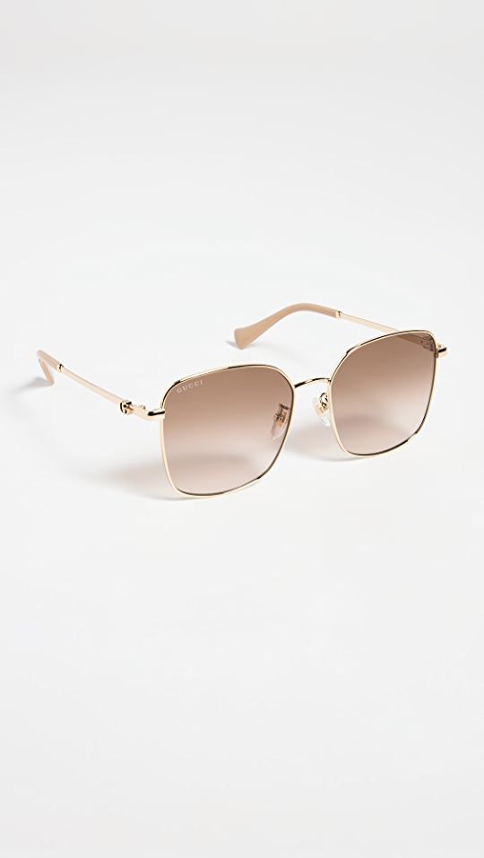 Mini Running Metal Squared Sunglasses | Shopbop