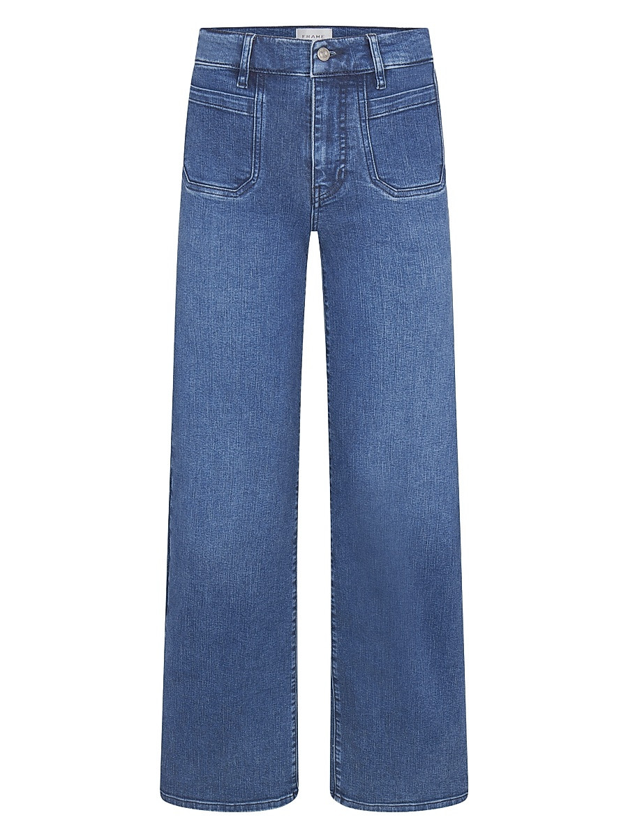 Women's Le Slim Palazzo Modernist Pocket Jeans - Iberia - Size 31 | Saks Fifth Avenue