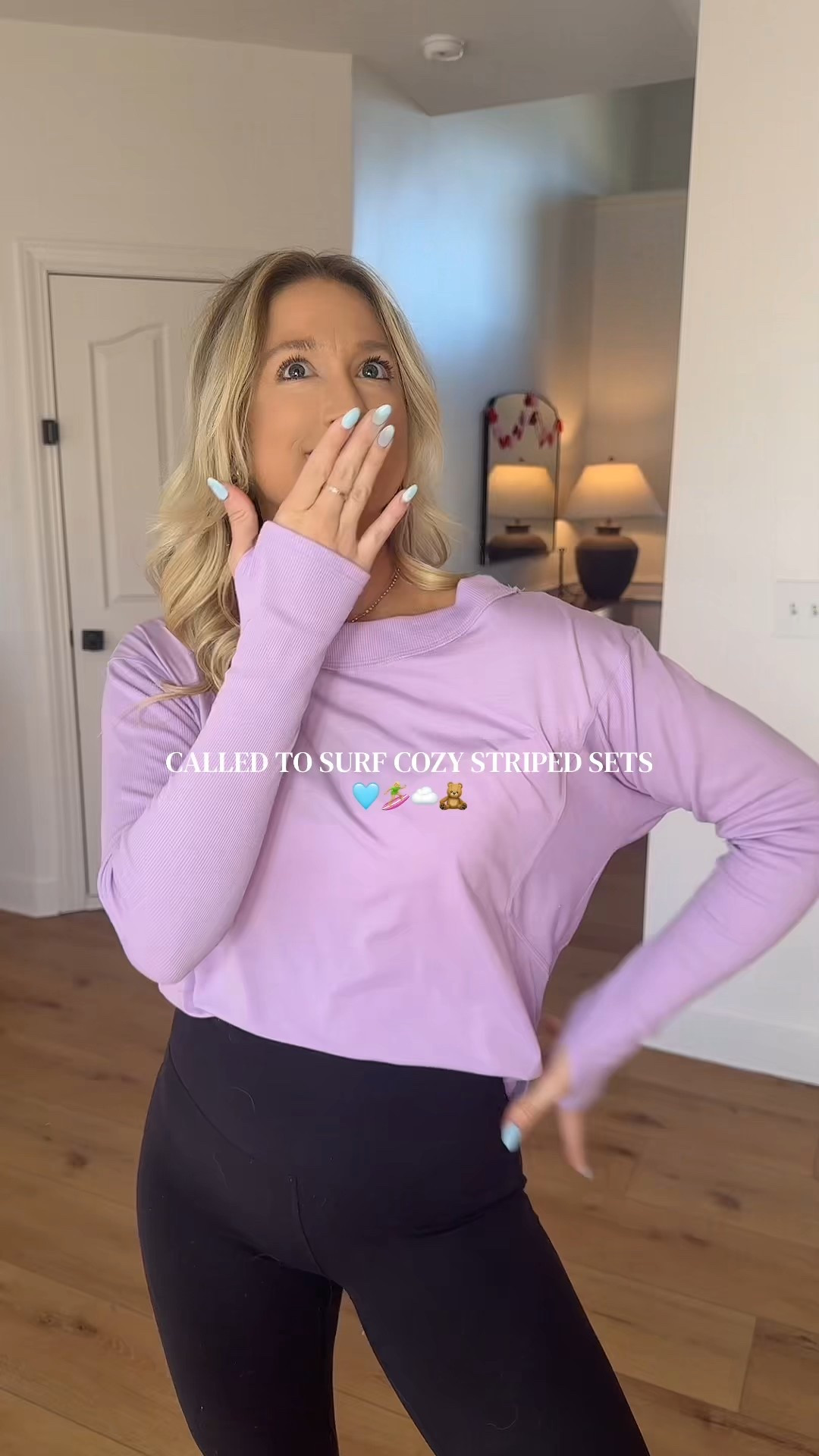 Called to surf sets // cozy style // going home from hospital outfit // postpartum fashion // striped set // winter fashion // spring set 