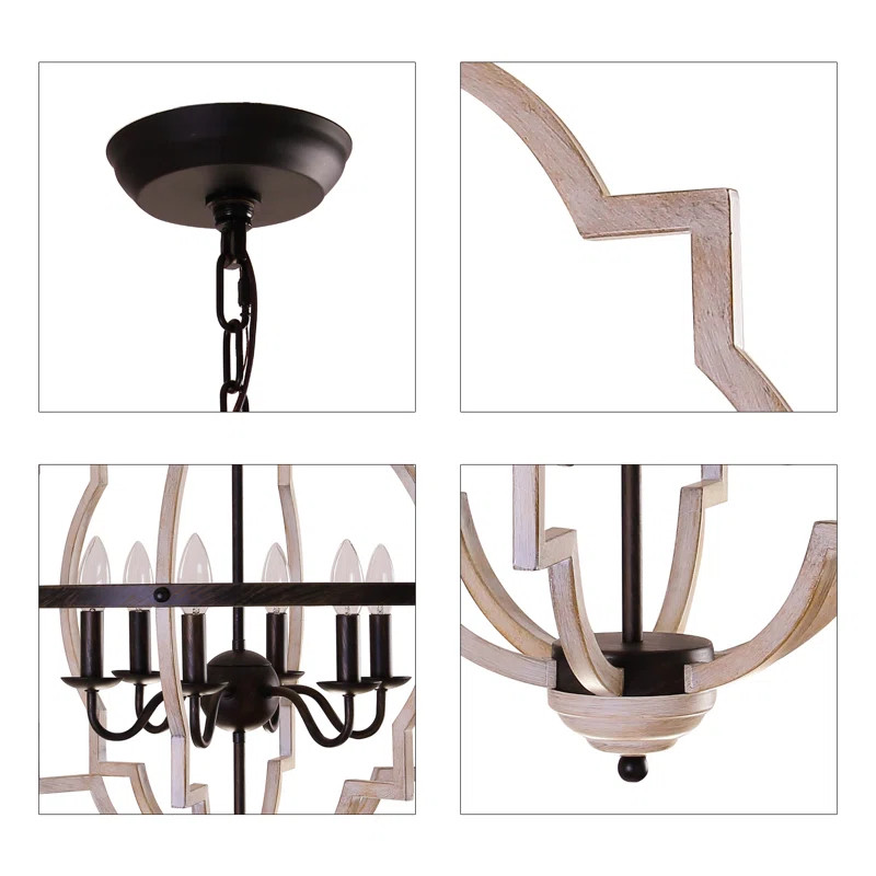 Mcgaughey 6 - Light Dimmable Geometric Chandelier | Wayfair North America