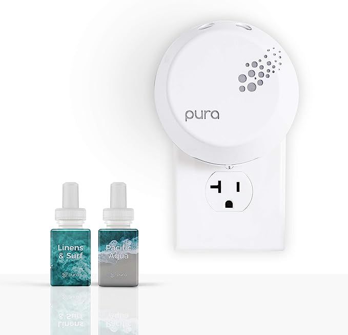 Pura Smart Home Fragrance Device Bundle (Linens & Surf and Pacific Aqua) | Amazon (US)