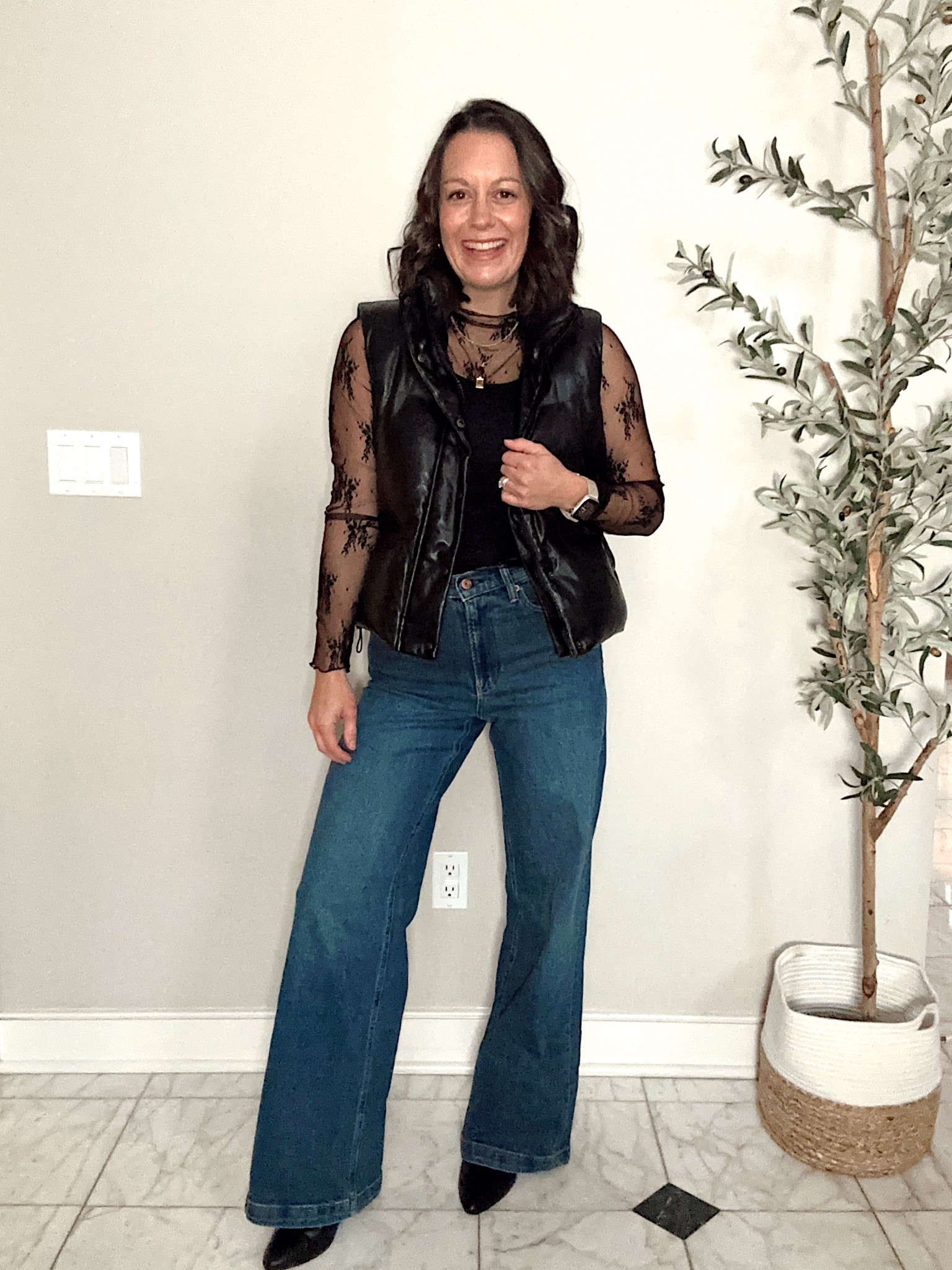 Amazon date night outfit ideas! Everything runs true to size. Jeans are from gap and run a tad big.



#LTKOver40 #LTKootd #LTKHoliday
