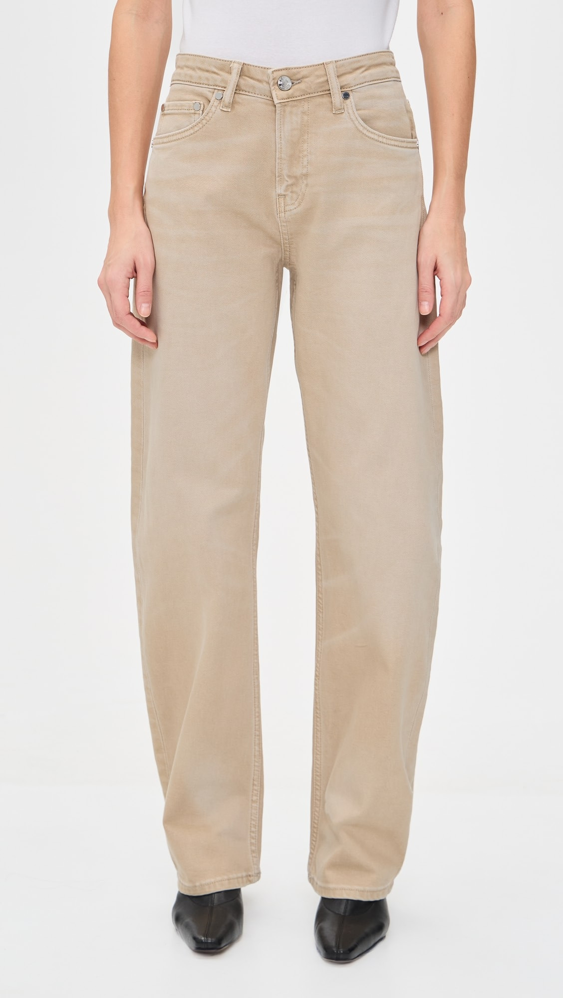 Alida Loose Bowed Jeans | Shopbop