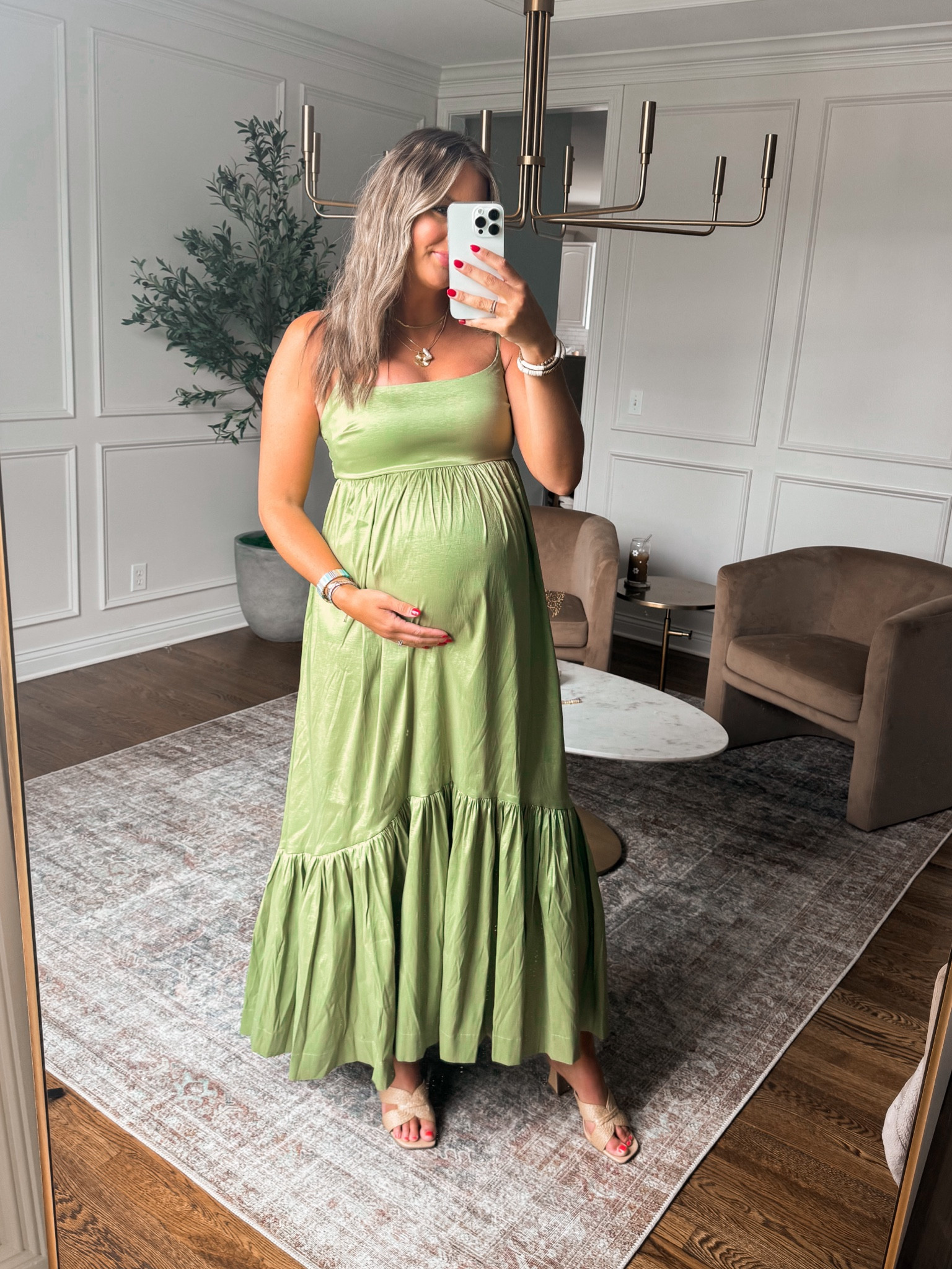 Bumpfriendly summer wedding guest dress from Abercrombie extra 20% off with code DRESSFEST

I am 5'8 and 32 weeks pregnant I have the regular length size medium

#LTKBump #LTKSaleAlert #LTKWedding