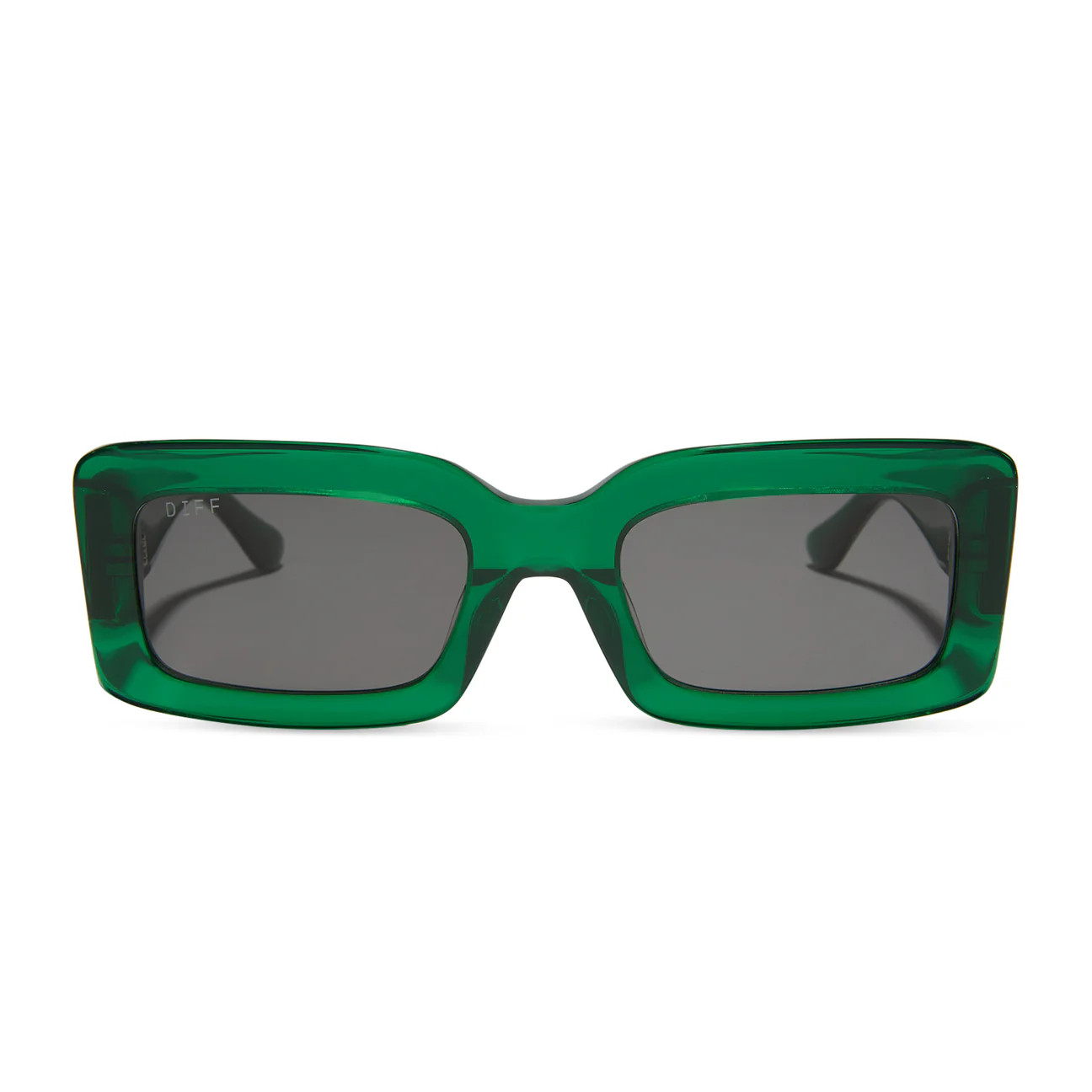 COLOR: palm green crystal grey polarized sunglasses | DIFF Eyewear