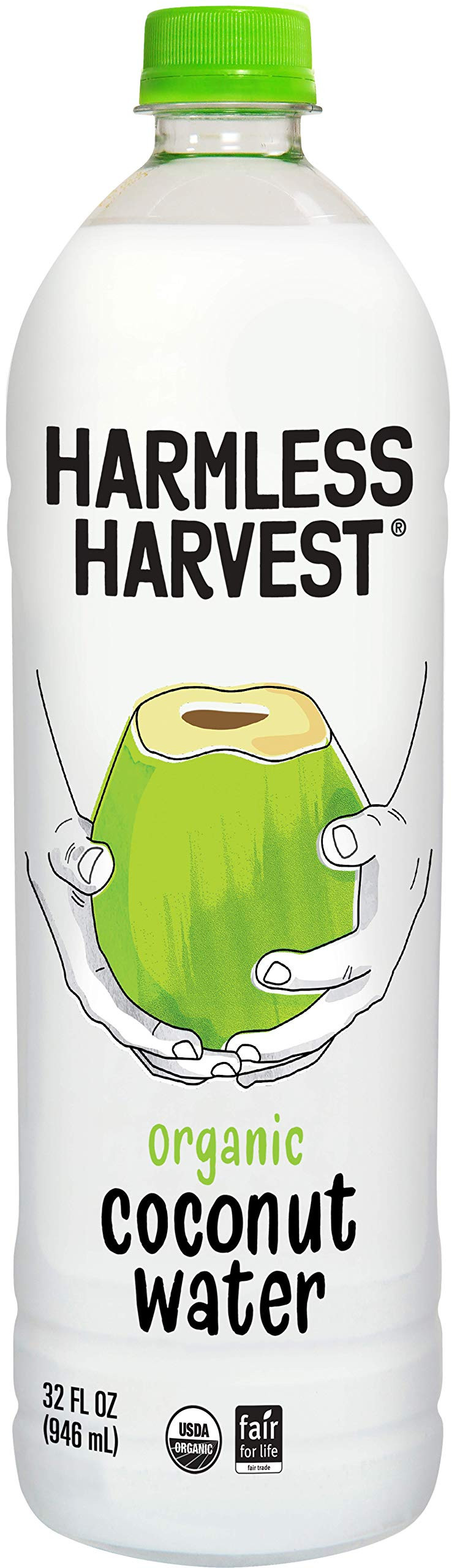 Harmless Harvest Raw Organic Coconut Water, 32 Oz Bottle | Amazon (US)