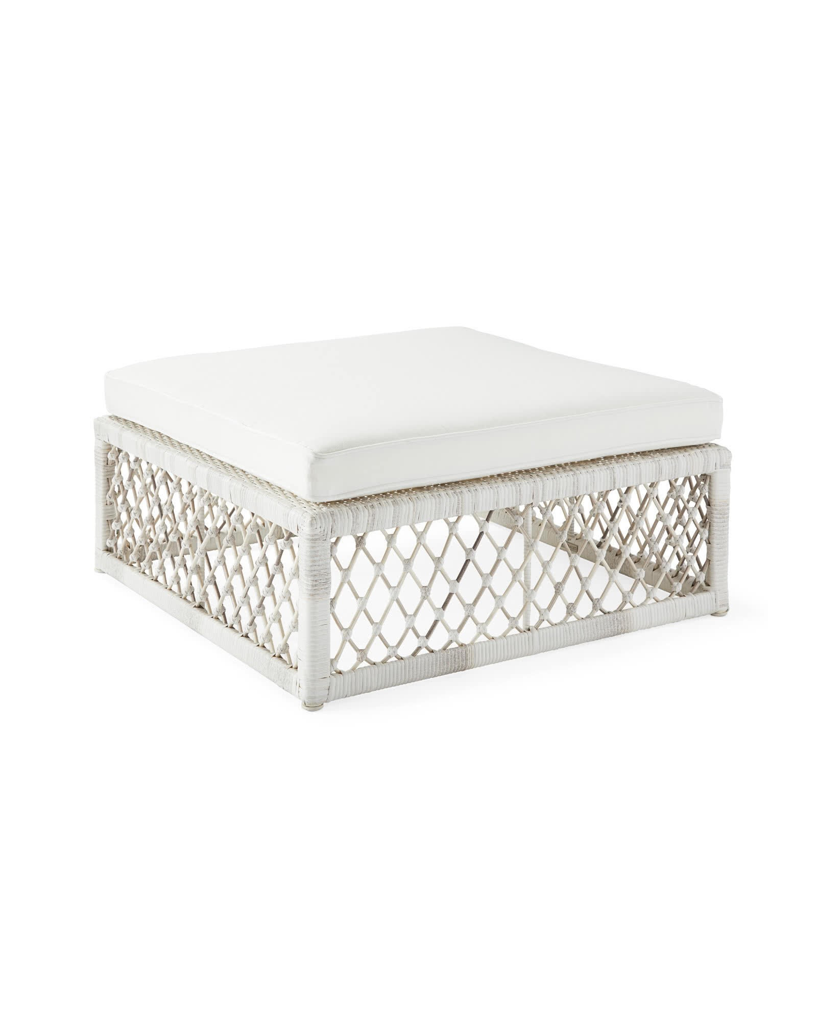 Capistrano Ottoman - Driftwood | Serena and Lily