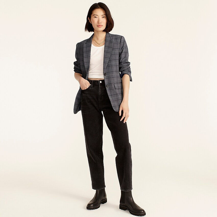 Tall Sommerset blazer in grey plaid Italian wool | J. Crew US