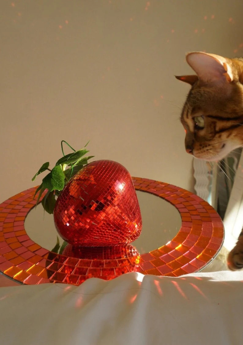 Disco Strawberry Disco Home Decor - Etsy | Etsy (US)