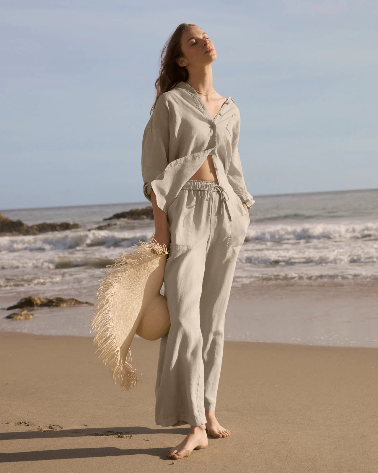 Stella Linen Full Length Pant | Splendid