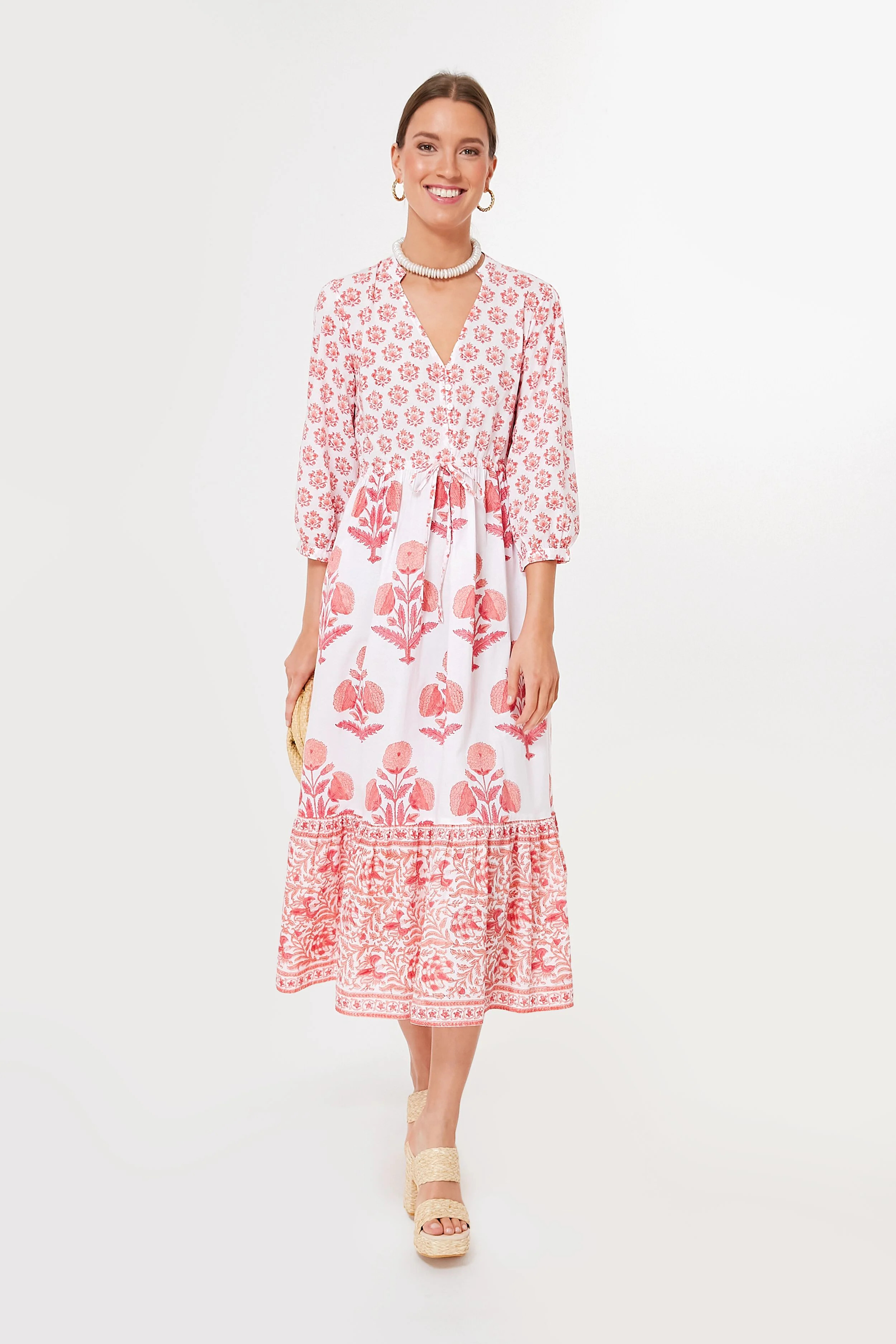 Sunset Marigold Maria Mix Dress | Tuckernuck (US)