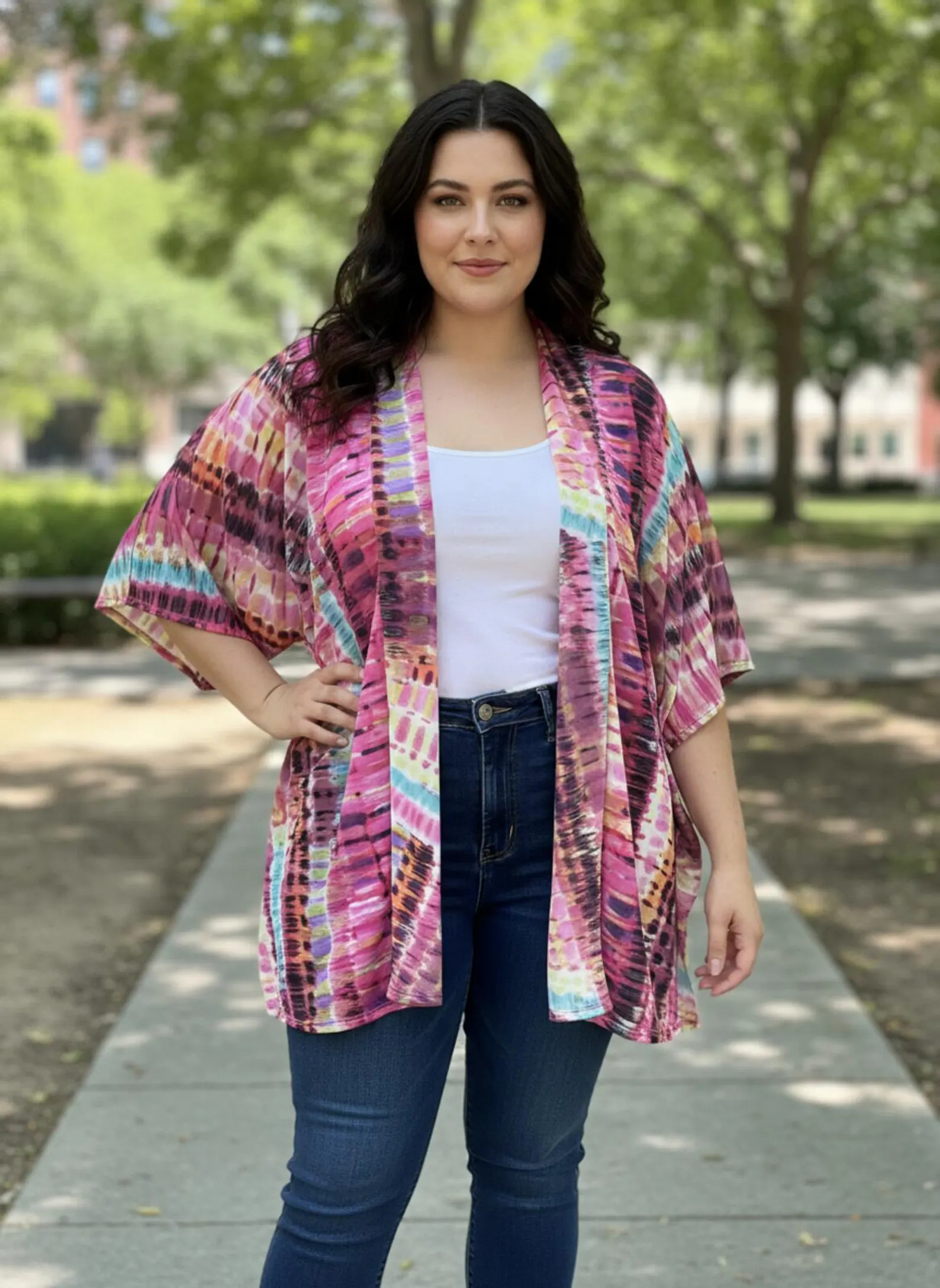 Chenault Plus Size Tie-Dye Wrap SZ 1X | Etsy (Global)