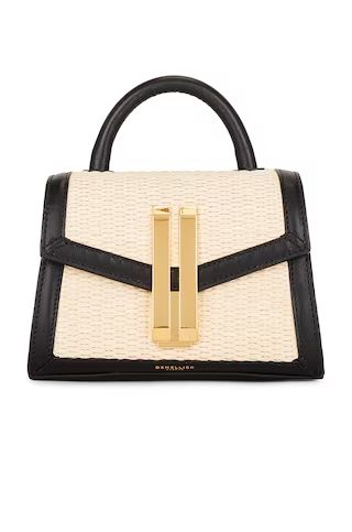DeMellier London Nano Montreal in Natural Raffia & Black Smooth from Revolve.com | Revolve Clothing (Global)