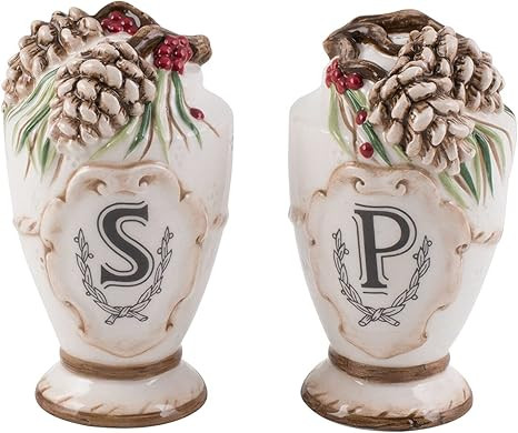 Fitz and Floyd 5245206 Forest Frost Salt and Pepper | Amazon (US)