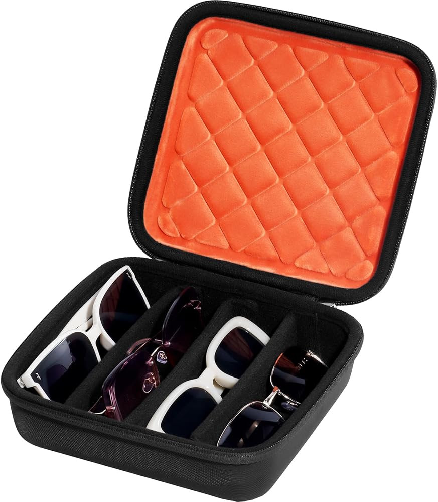 ProCase Hard Shell Travel Sunglasses Organizer, Portable Multiple Glasses Case for Travelling | Amazon (US)
