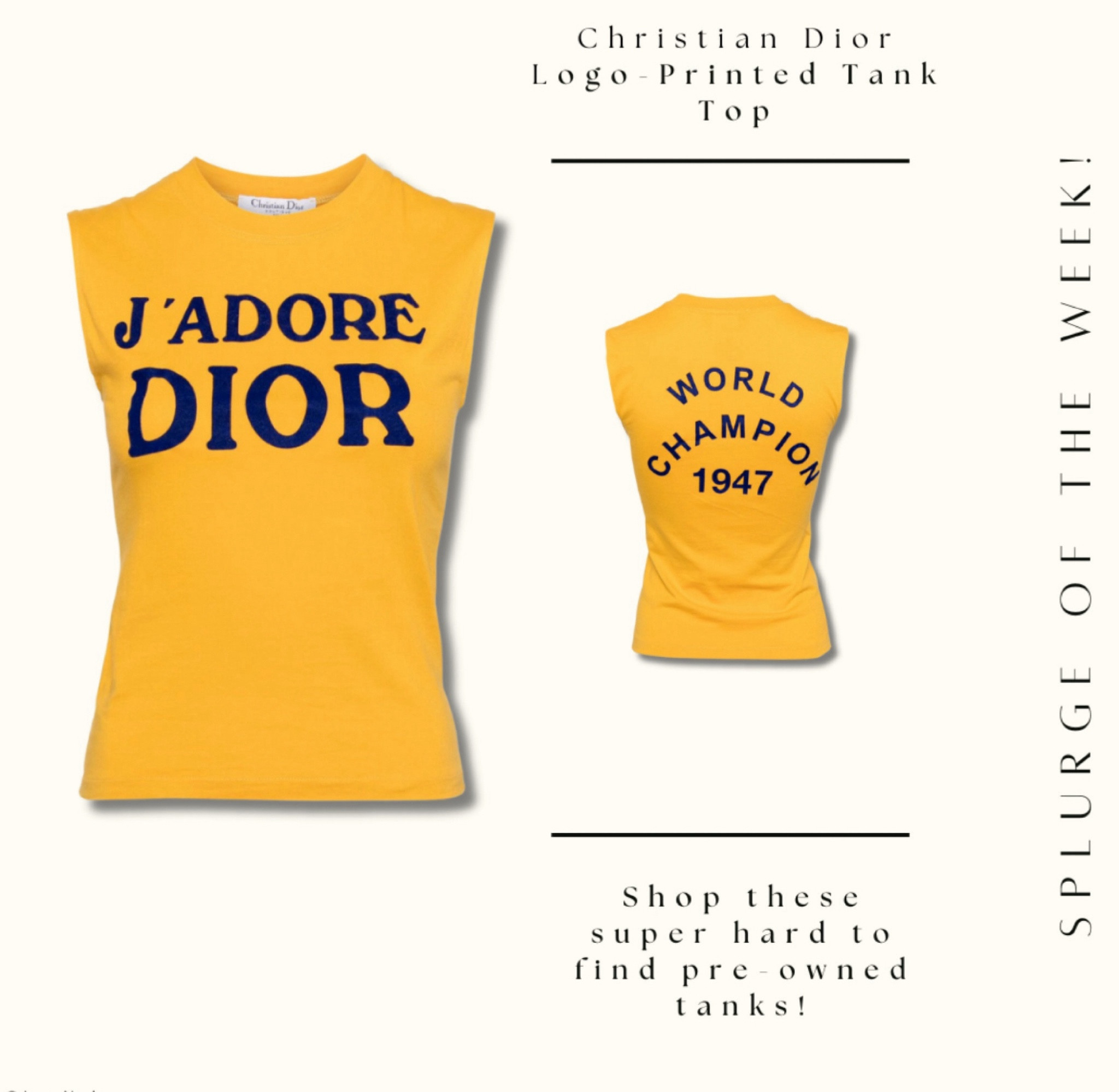 Sharing this roundup one last time before these hard to find tanks are sold out! 

Roundup of pre-loved Dior tanks from Farfetch, The Real Real, Vestiaire Collection! 

#LTKStyleTip