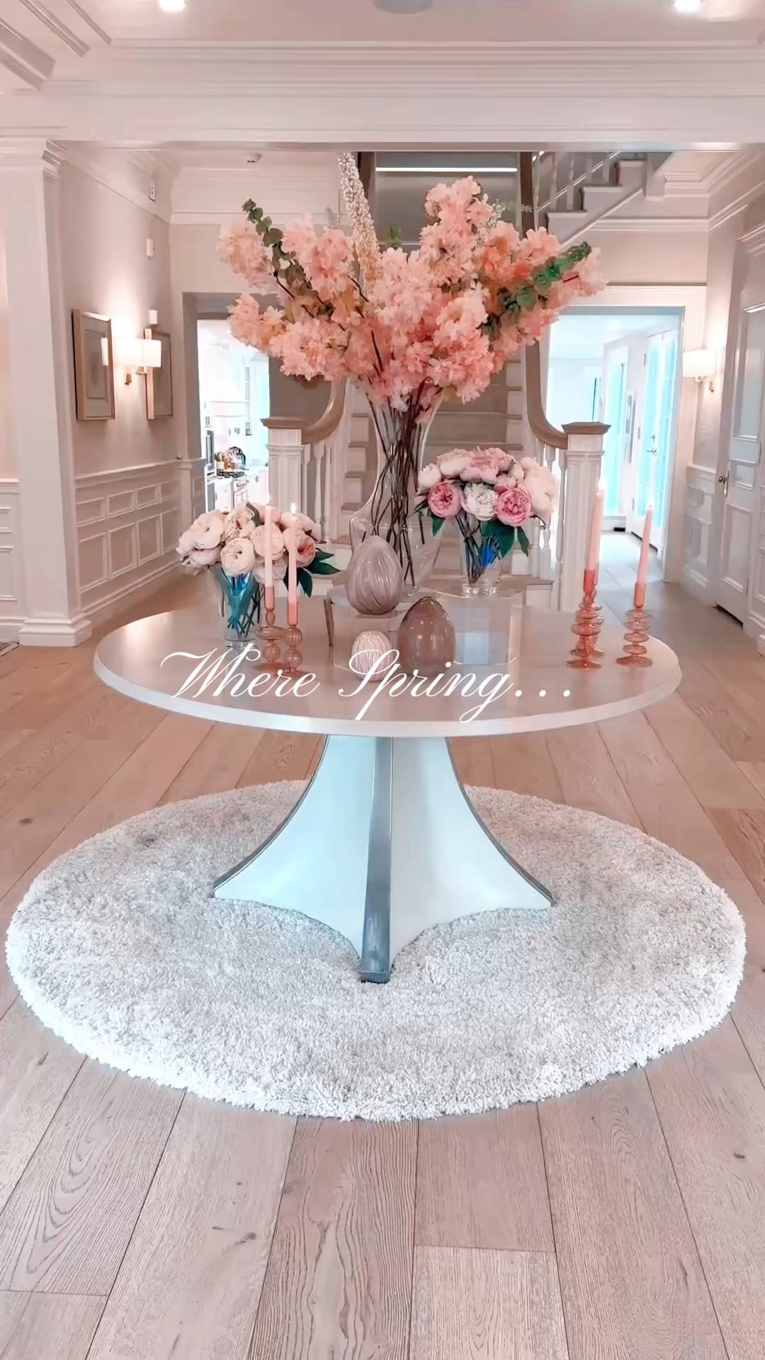 Spring has officially checked in at Noblewoods!
A symphony of soft peonies, cherry blossoms, and rose-tinted glass greets every guest with a whisper of elegance. Because why simply enter a home when you can arrive into a season?
Stay fabulous and chic!✨

#LTKSeasonal #LTKHome