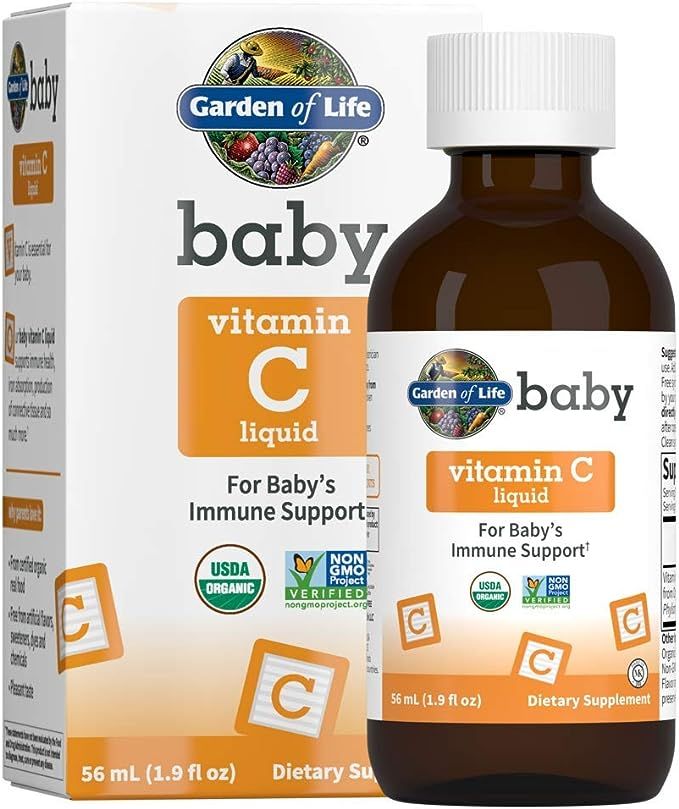 Garden of Life Baby Vitamin C Drops for Infants and Toddlers, Organic Whole Food Liquid Vitamin C... | Amazon (US)
