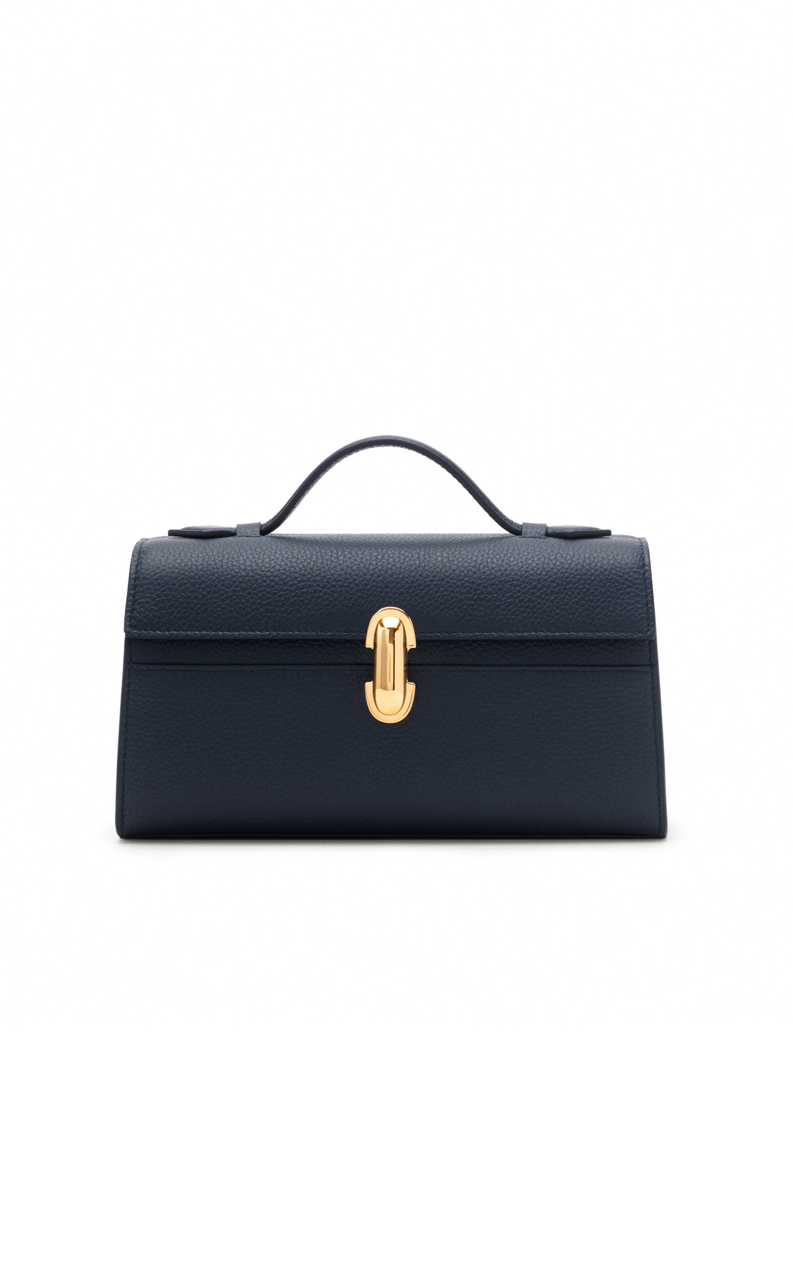 Savette - The Symmetry Leather Pochette - Navy - OS - Moda Operandi | Moda Operandi (Global)